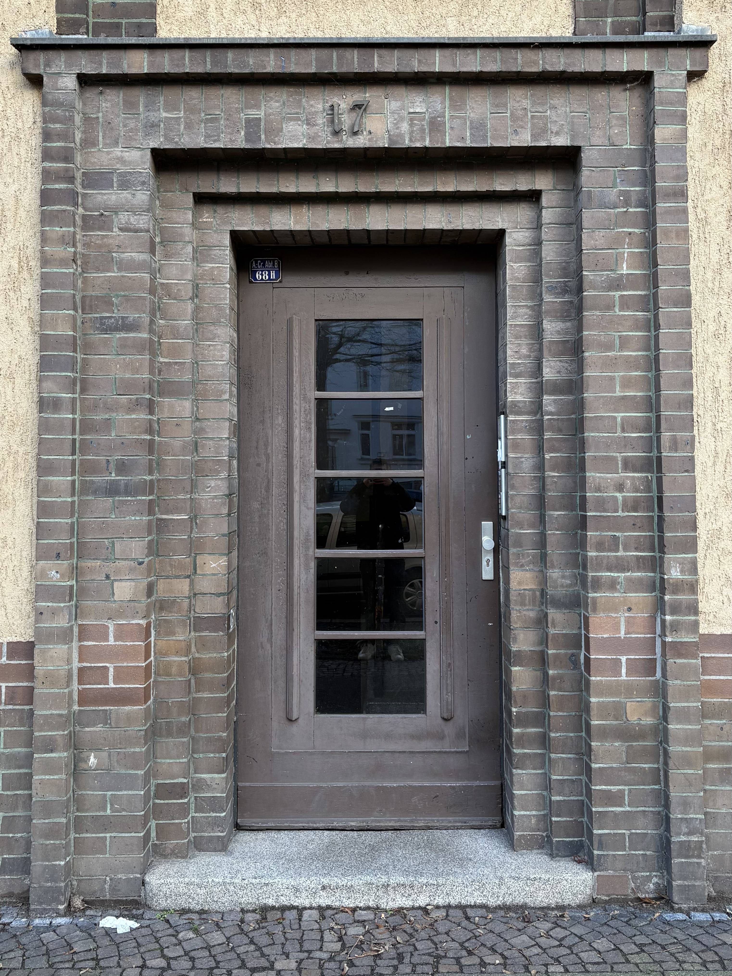 Example picture for Simple Front Doors of Wood and Glass