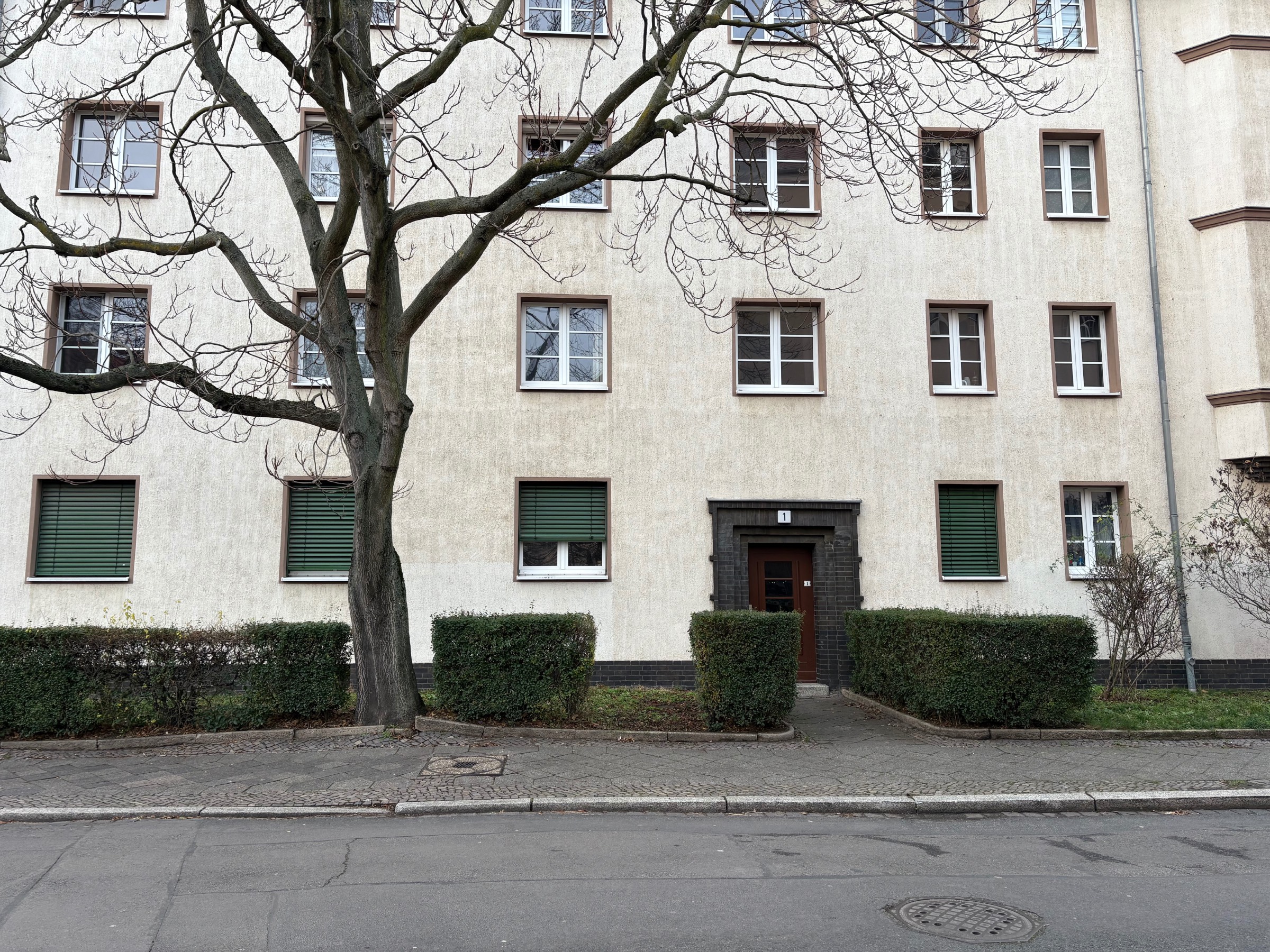 Front garden of a 1930 apartment house